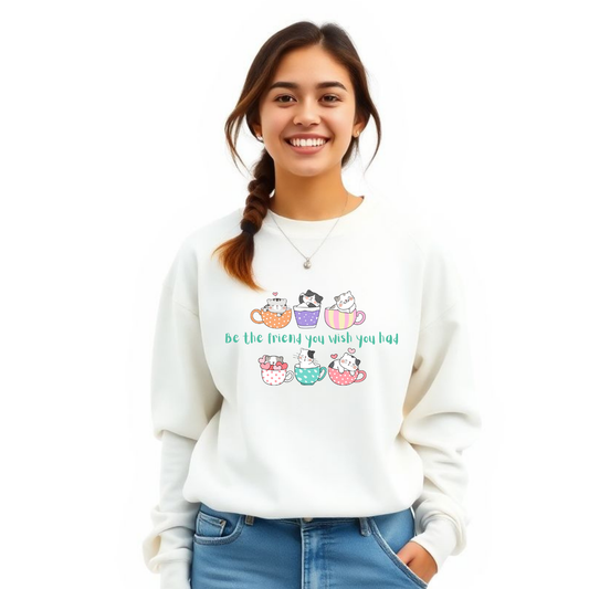marshmallows coffeecups sweatshirt kawaii cat cozy fleece  
coffee lover kawaii cat crewneck moonlightmochi pastel sweatshirt  
soft aesthetic coffee sweatshirt kawaii cozy fashion  